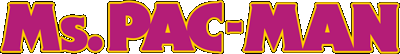 Ms. Pac-Man logo for Super Nintendo